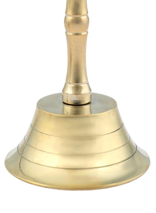 أديتري_كرييشن مصباح زيت نحاسي مزخرف بتصميم نجمة، يُستخدم في طقوس البوجا والآرتي، وهو هدية مثالية لديكور المنزل في المهرجانات الهندية التقليدية ورأس السنة الجديدة. (الحجم: الارتفاع: 3 بوصات) (ذهبي). - Image 3