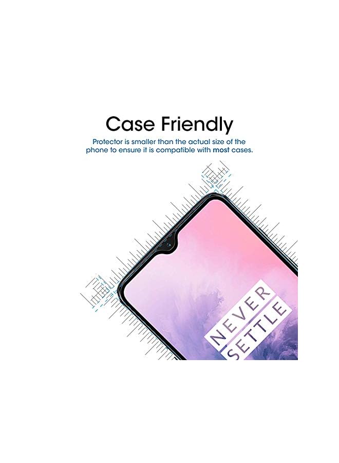 erorex Protector For Oneplus 7, Tempered Glass - Shock Proof, Anti-Scratch, Anti-Shatter, Bubble Free, Clear Hd Clarity Full Coverage Case Friendly Easy Application (For 7) - Image 4