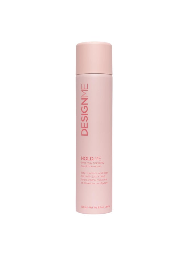 Design.ME HOLDME ThreeWay Hairspray by DESIGNME Hairspray with Light Medium High Hold Options Extra Hold Hair Spray with Thermal Protectors Vitamin B5 Scented Hair Setting Spray 95 Oz - Image 2