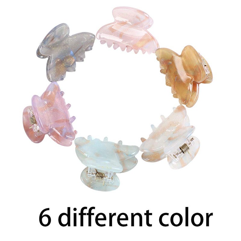 Molans Claw Jaw Clips 12PCS Small for Thin Hair Styling Accessories Classic Clamp for Women Girls (Sequins) - Image 4