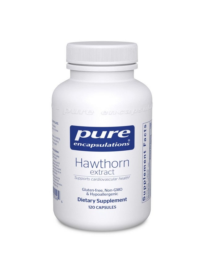 Pure Encapsulations Hawthorn Extract ; Crataegus Oxyacantha Hypoallergenic Supplement For Cardiovascular System Support ; 120 Capsules - Image 1