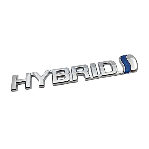 GO-OPP GO-UPP 3D Metal Hybrid Logo Car Side Fender Rear Trunk Emblem Badge Decals Sticker for Jeep Dodge Mercedes BMW Mustang Volvo Nissan VW Ford Honda Toyota Jaguar Car Decoration Accessories - Image 1