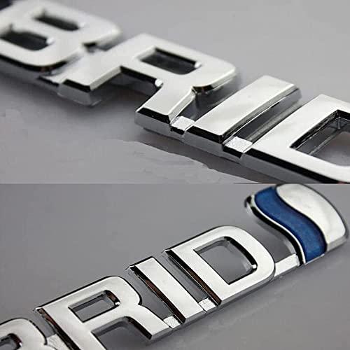 GO-OPP GO-UPP 3D Metal Hybrid Logo Car Side Fender Rear Trunk Emblem Badge Decals Sticker for Jeep Dodge Mercedes BMW Mustang Volvo Nissan VW Ford Honda Toyota Jaguar Car Decoration Accessories - Image 4