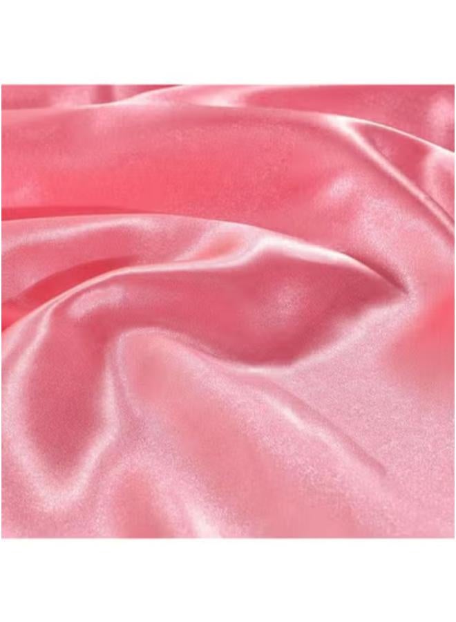 غطاء وسادة ساتان بينك غامق أنيق - ناعم وفخم - Pillowcase004  - Image 2