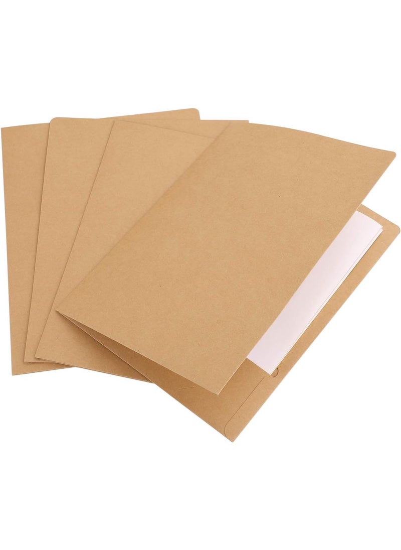 Starsouce Natural Kraft Paper TwoPockets Folder Eco Friendly A4 Size Paper Portfolios for School Home Office 10 Pack  - Image 5
