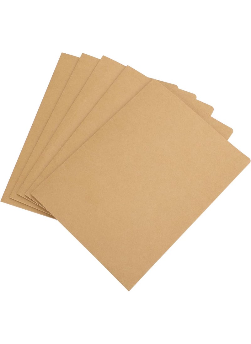 Starsouce Natural Kraft Paper TwoPockets Folder Eco Friendly A4 Size Paper Portfolios for School Home Office 10 Pack  - Image 4