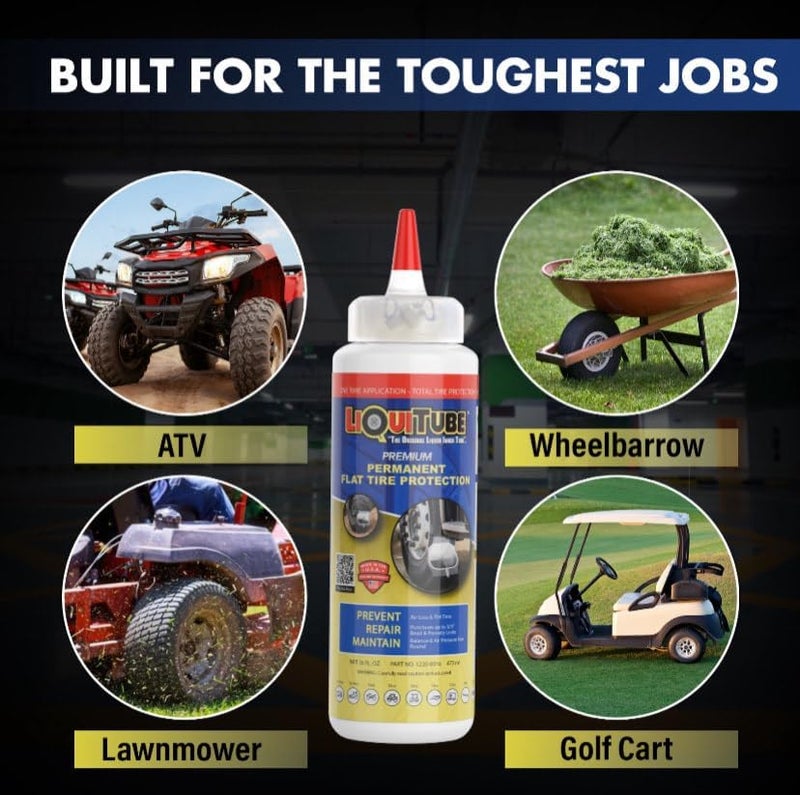 LiquiTube Premium Tire Sealant - Seals Instantly - Heavy Duty Premium Flat Tire Sealant - Maintains Air Pressure Year Round- Seals Bead, Rim, Porosity Leaks - Extends Tread Life Field tested quality - Image 5