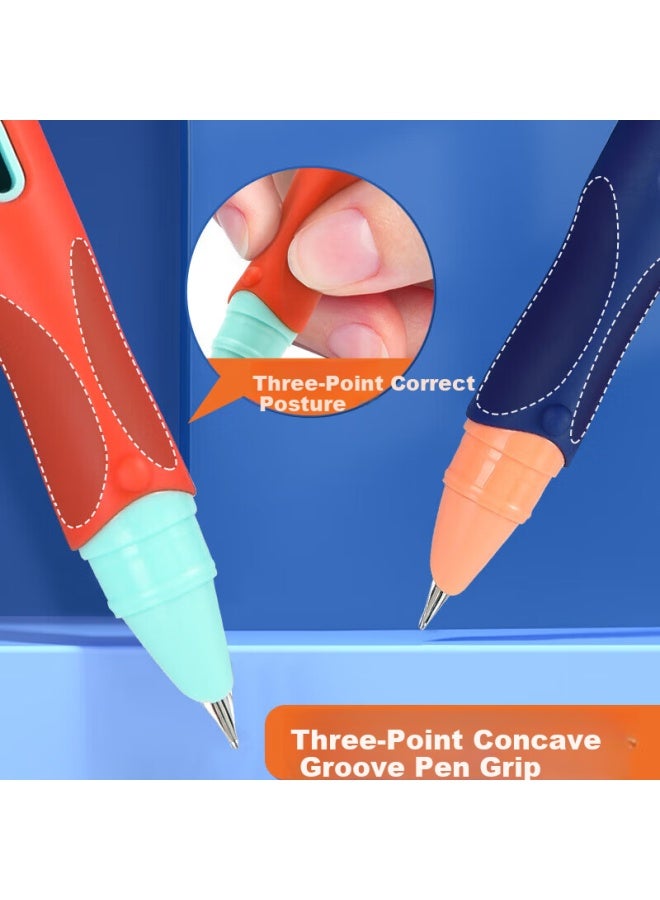 ام اند جي M&g Refillable Steel Pen With Erasable Pure Blue F Fine Nib 3.4mm Set, 1 قلم مع 6 حشوات, لون جسم القلم عشوائي, Hafp0758b3 1 مجموعة - Image 4