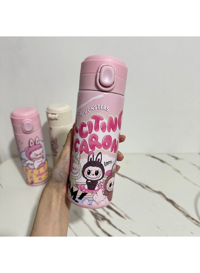 لابوبو عبوة LabubuCute - كوب حراري من الفولاذ المقاوم للصدأ - اجعل نفسك رمزًا للأناقة!