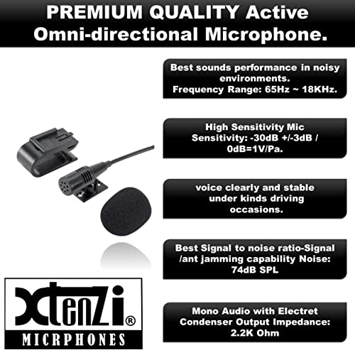 Xtenzi External Microphone Mic Assembly Compatible with Sony Xplode Car DVD Navigation MEX BT - 91505 - Image 4