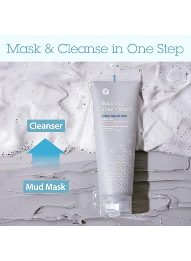 BLITHE Bubbling Splash Mask Pore Care for Face Indian Healing Clay Mask Mud for Pore Tightening Blackhead Remover Korean Face Mask Skin Care for Oily Skin Pimple 4 Fl Oz - Image 4