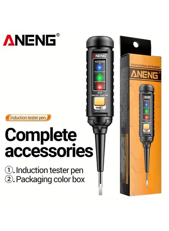 ANENG B15 Black Intelligent Flat Head Screwdriver Tester Induction Test Pen Line Detection - Image 1