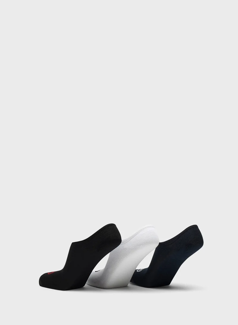 Ecko Unltd. Set of 3 - Ecko Logo Print No Show Socks