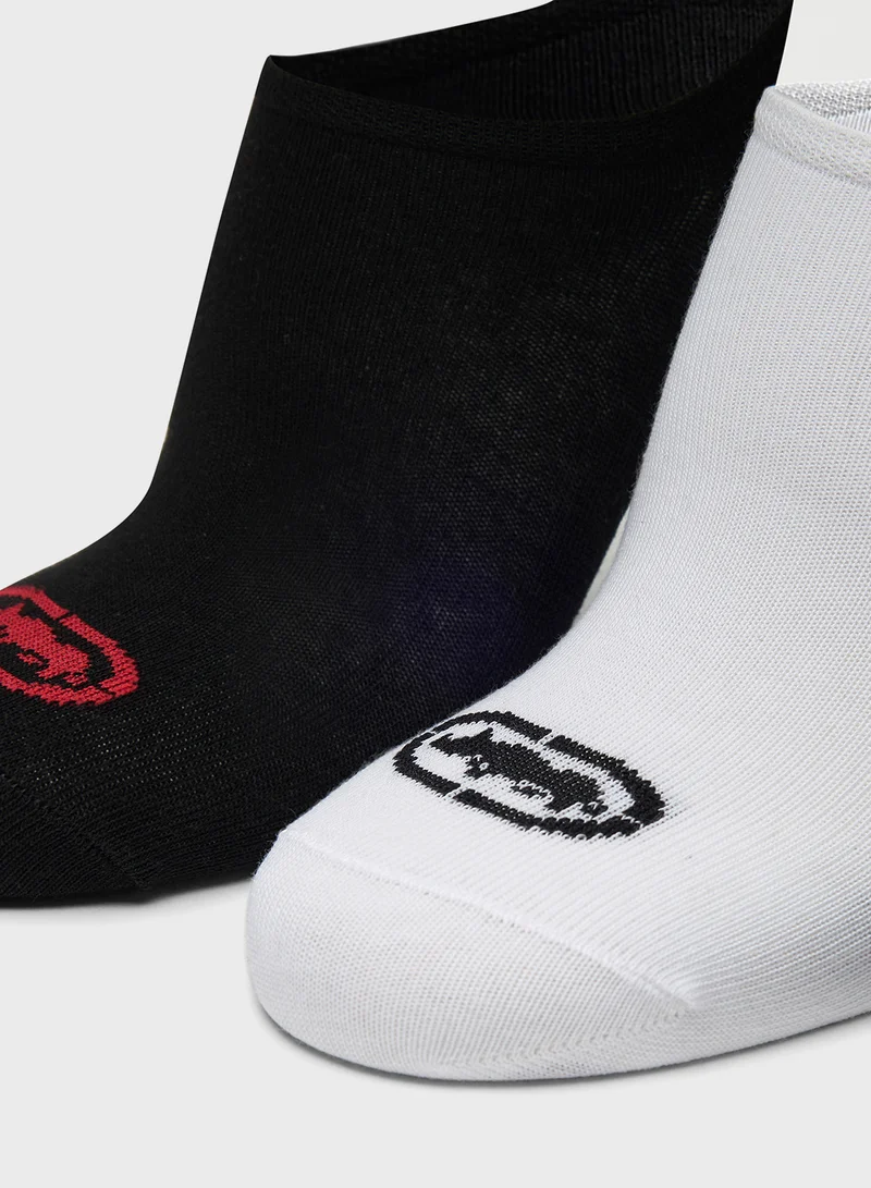 Ecko Unltd. Set of 3 - Ecko Logo Print No Show Socks