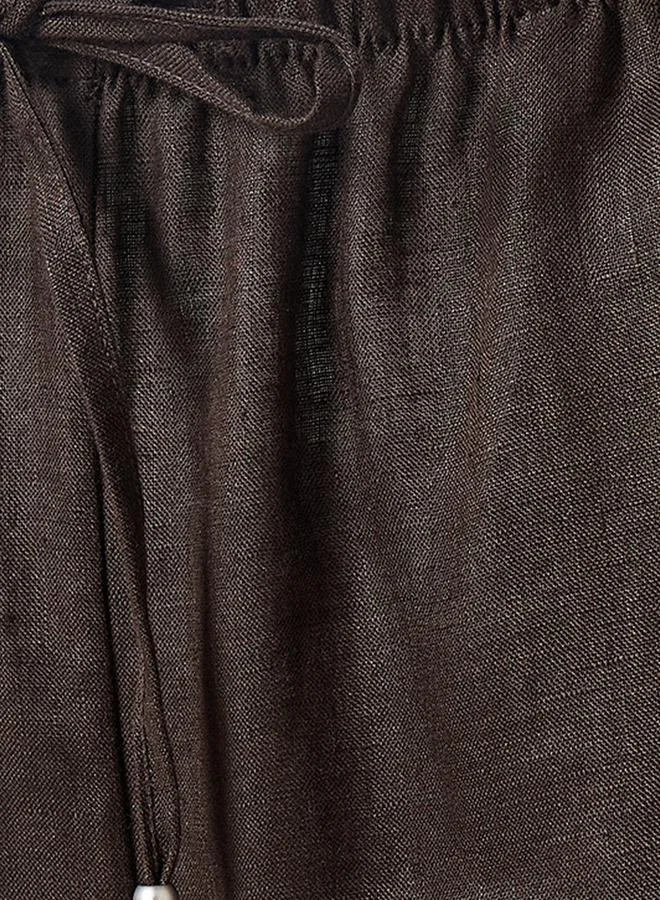 Splash FAV Basics Wide Leg Linen Trousers