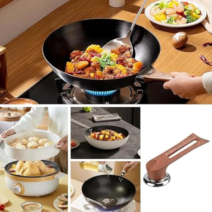 كيلا مقبض غطاء القدر، حامل مقبض غطاء المقلاة، مقبض بديل سهل التركيب لأواني الطهي وأواني الحساء - Image 2