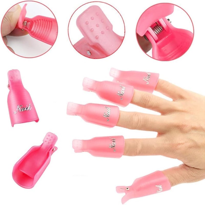 Dkriva 500 Lint Free Cotton Nail Wipes Dry Paper Pads Soft Absorbent Napkins For Nail Polish Gel Perfect Manicure Remover with 10 Pcs Nail Polish Remover Clips Multi Color - Image 3