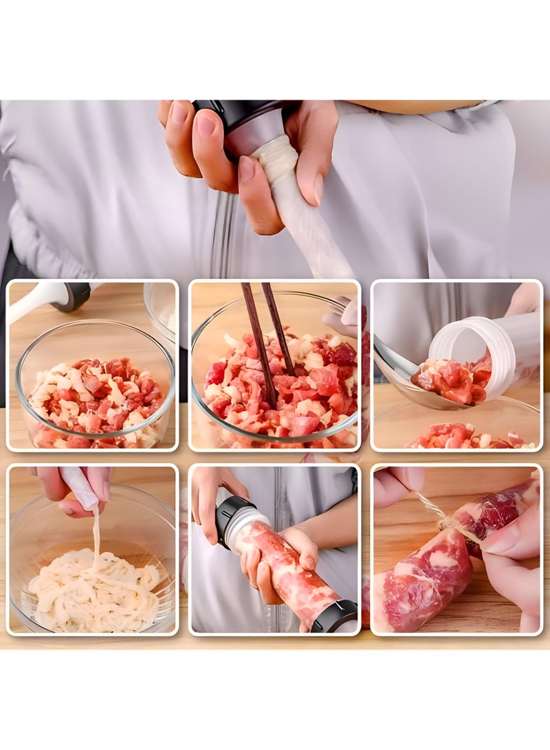 Satisfy Your Sausage Cravings: Adjustable Gauge Sausage Stuffer Machine And Useful Accessories