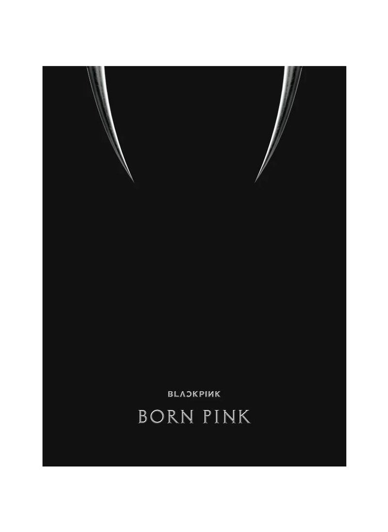 Black Pink Blackpink 2nd Album Born Pink Box Set Black Version Kpop CD with Photobook Post Card Photocard Selfie Photocard and Sticker  - Image 1