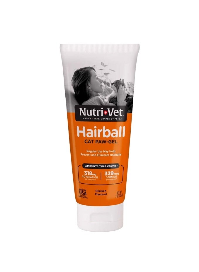 NUTRI FIT Nutri-Vet Hairball Paw Gel Chicken Cats 89ml 