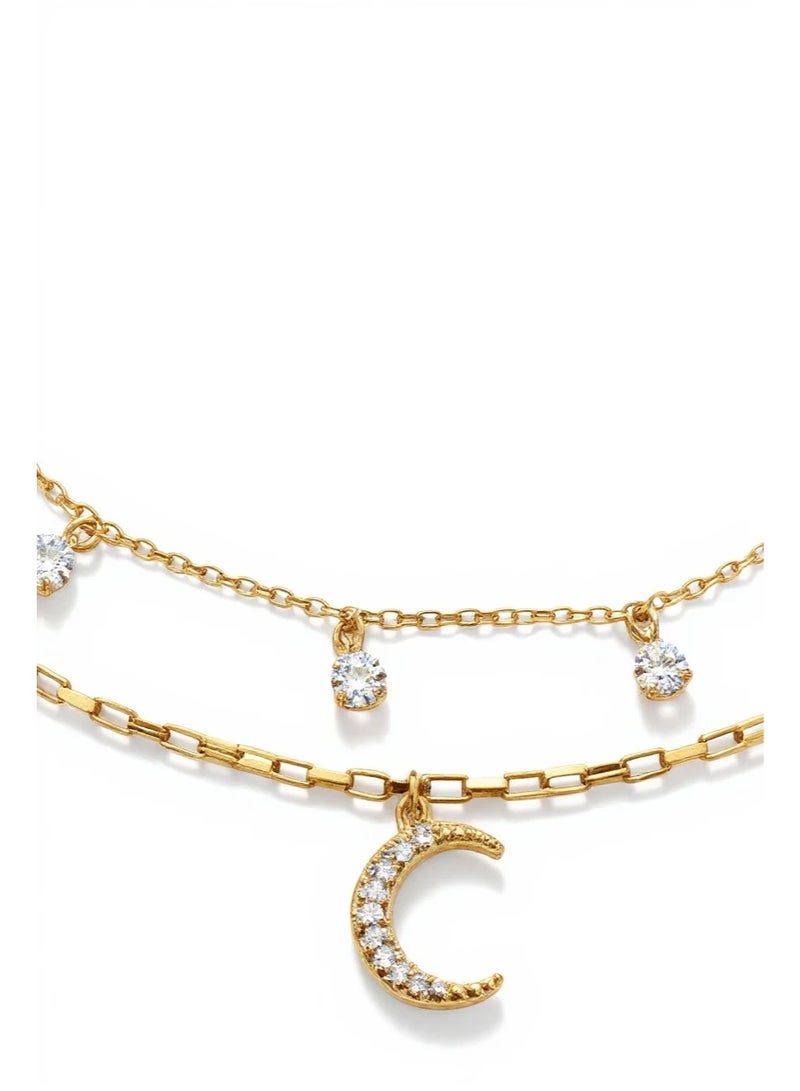 Bariq The Layla Moon Necklace - Tarnish Free - Image 2