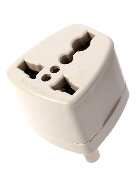 Universal US/EU/UK Socket To AU Plug Power Adapter White