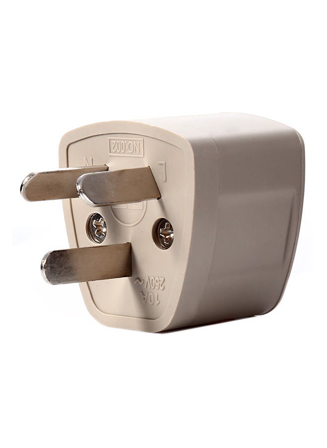 NIBEMINENT Universal US/EU/UK Socket To AU Plug Power Adapter White  - Image 2
