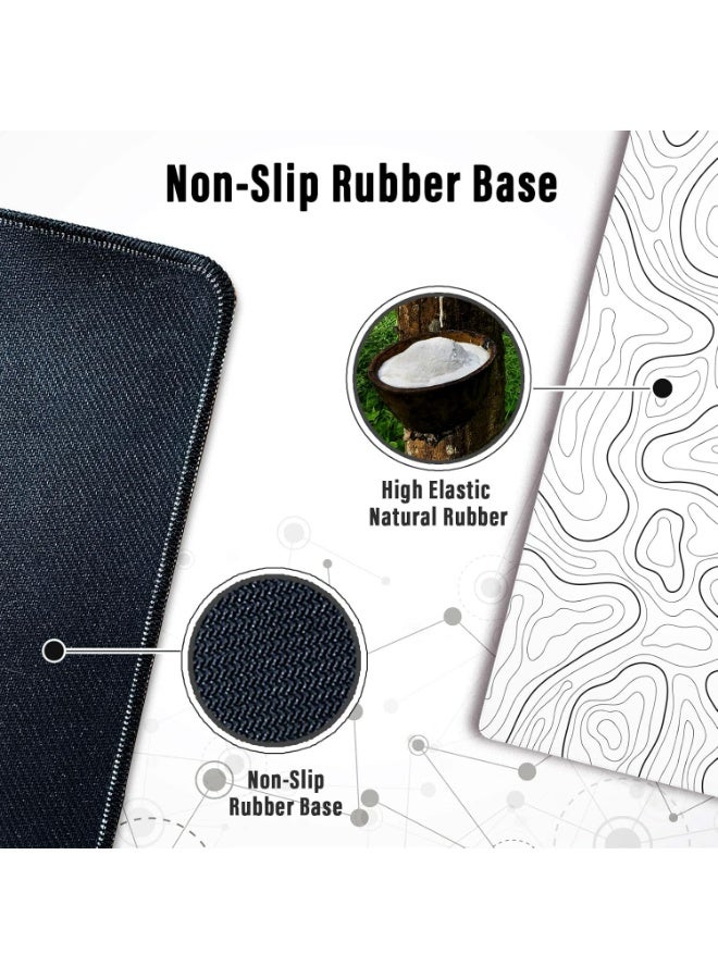 Gaming Laptop Mouse Pad Gaming Mouse Pad Big Desk Pads PC Keyboard Non-Slip 800 * 300 * 3mm Thicker Supper Rubber Table Mat Mouse Pads Edges Design for mouse and keyboard,gaming home and working office - Image 5