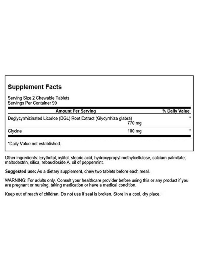 SWANSON Dgl (Licorice) 385 Milligrams 180 Chwbls - Image 3
