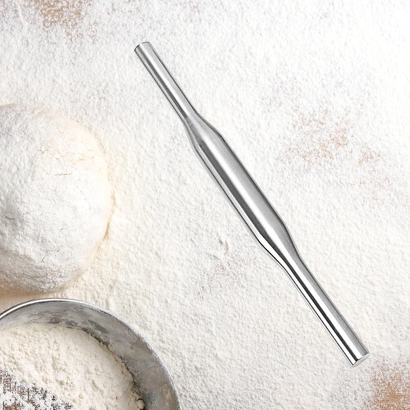 PUTHAK Stainless Steel Rolling Pin Kitchen Dough Roller for Pizza Cookie - Image 5