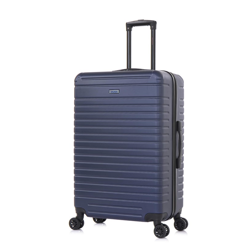 InUSA DEEP Luggage with GEL Handle | Spacious Traveling Suitcases, Travel Suitcase with Dual Spinner Wheels and Studs | 28 Inch Large Hardside Luggage | Blue - Image 1