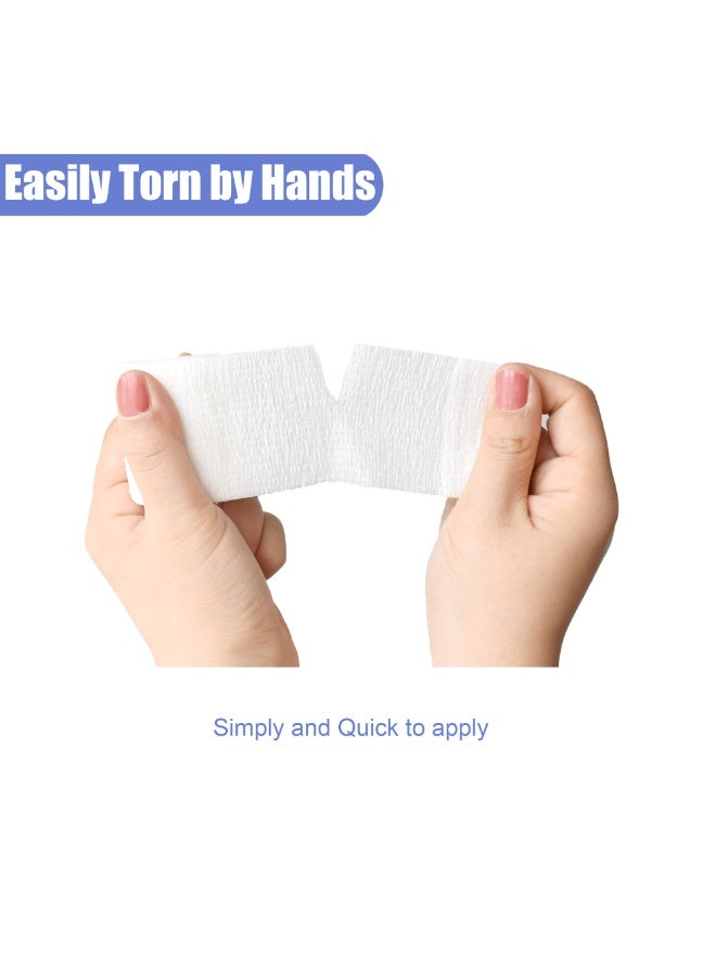 6 Pack Bandage（5cm*4.5m）, Elastic Sports, Sports Bandage, Veterinary Wrap, Suitable For Sports, Wrist, Ankle (White) - Image 5
