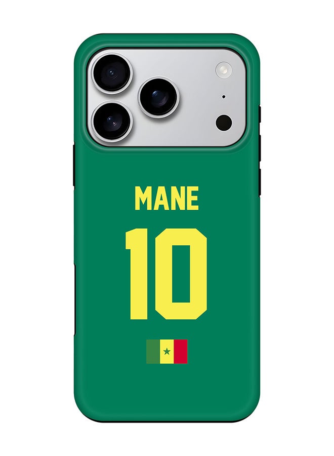 Stylizedd Tough Pro Magnetic Case for iPhone 17 Pro, Dual Layer hybrid PC + TPU Mobile Cover Matte - Football - Senegal,  Mane
