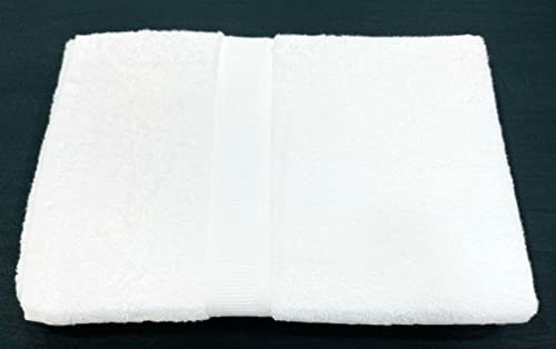 Bombay Dyeing Santino Premium XtraLarge 100 Cotton Bath Towel 550 GSM White 180cm x 90cm - Image 1