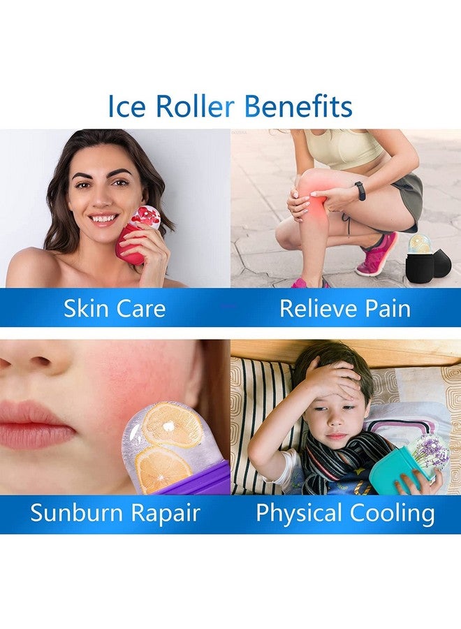 DOZERA Ice Roller Mold Ice Roller for Face and Eye Facial Skincare, Beauty Cube Brighten Skin & Enhance Natural Glow & Remove Fine Lines, Facial Beauty Ice Roller Skin Care Tools (Multicolor) - Image 3