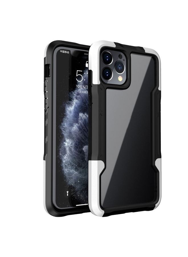 Generic Case Cover For iPhone 13 Armor Acrylic 3 in 1 Phone Case White 