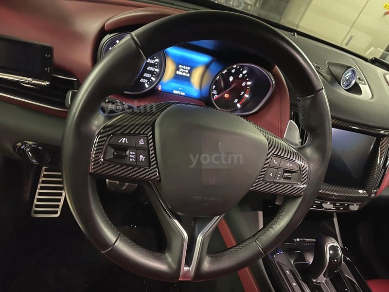 YOCTM Black Carbon Fiber Steering Wheel Cover Trim for Maserati Levante 2016-2017 and Ghibli 2014-2016 - Image 5