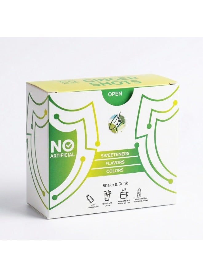 Immuner Shots Ginger Shot Wellness Combo - Classic Ginger, Passion and Cinnamon Flavors (60ml X 3) - Image 2