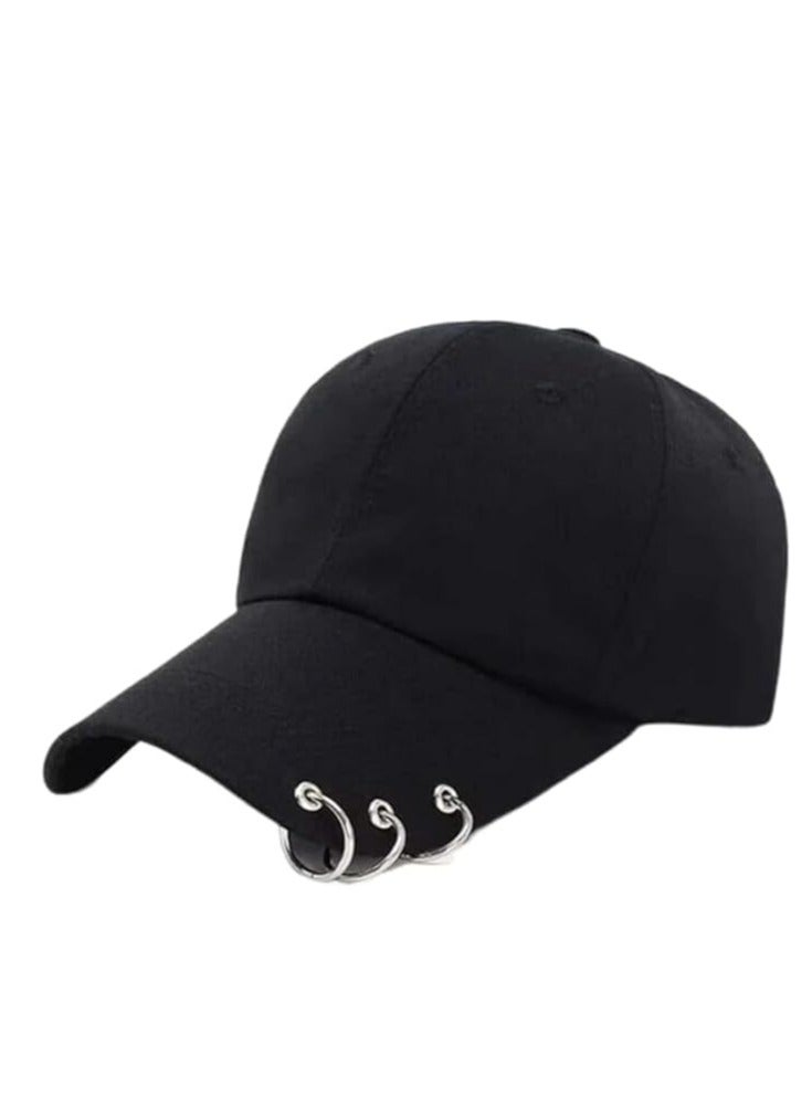 Black baseball cap for girls 