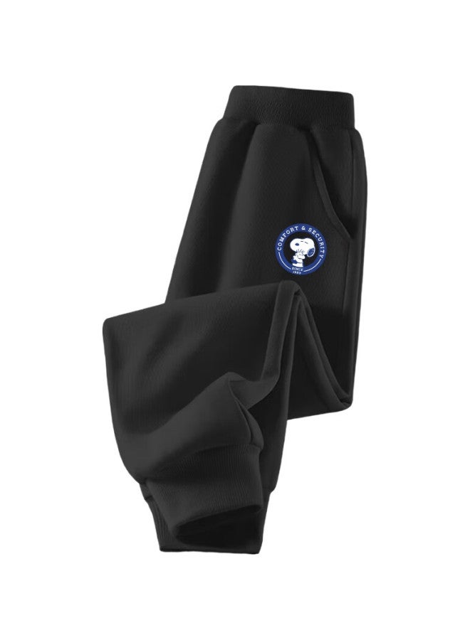 Snoopy Kids Boys Spring Autumn Casual Sports Pants Big Boys Jogging Pants Circle/Black 120 - Image 3