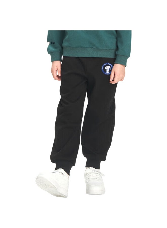Snoopy Kids Boys Spring Autumn Casual Sports Pants Big Boys Jogging Pants Circle/Black 120 - Image 1