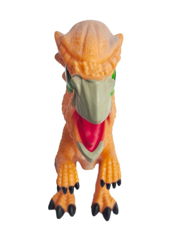 ROSEFAIR Dinosaur Figures Toys, Dinosaur Sound Playset Toy, Realistic Dinosaur Figurines for Boys, Girls, and Toddlers, Pack of 1 (Orange) - Image 4
