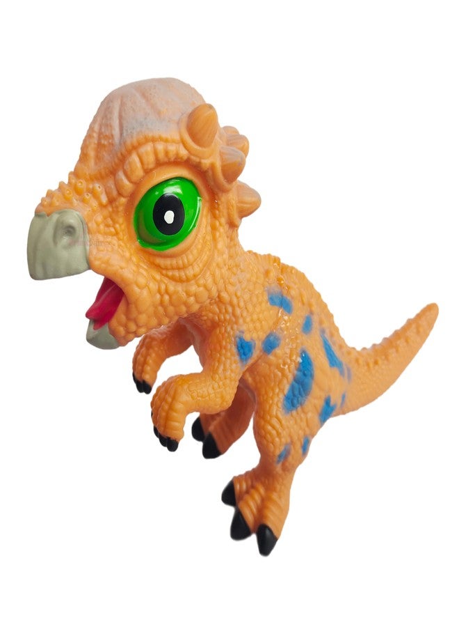ROSEFAIR Dinosaur Figures Toys, Dinosaur Sound Playset Toy, Realistic Dinosaur Figurines for Boys, Girls, and Toddlers, Pack of 1 (Orange) - Image 1