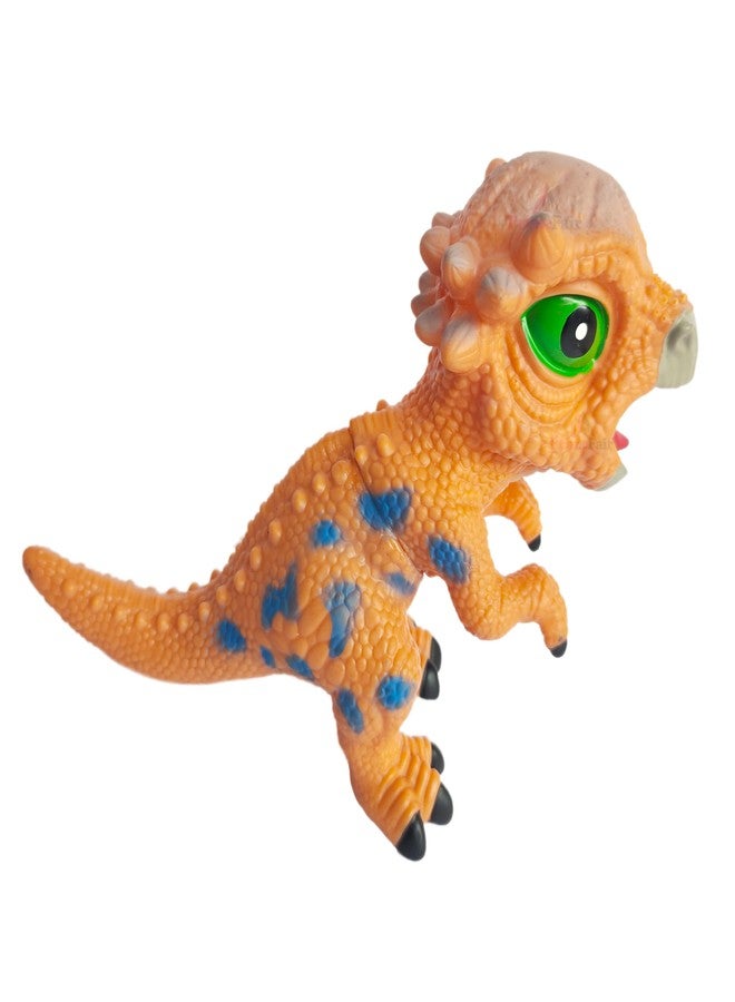 ROSEFAIR Dinosaur Figures Toys, Dinosaur Sound Playset Toy, Realistic Dinosaur Figurines for Boys, Girls, and Toddlers, Pack of 1 (Orange) - Image 2