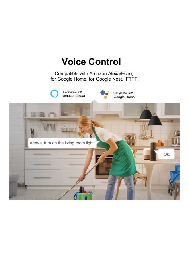 NIBEMINENT Wi-Fi Smart Switch White - Image 3