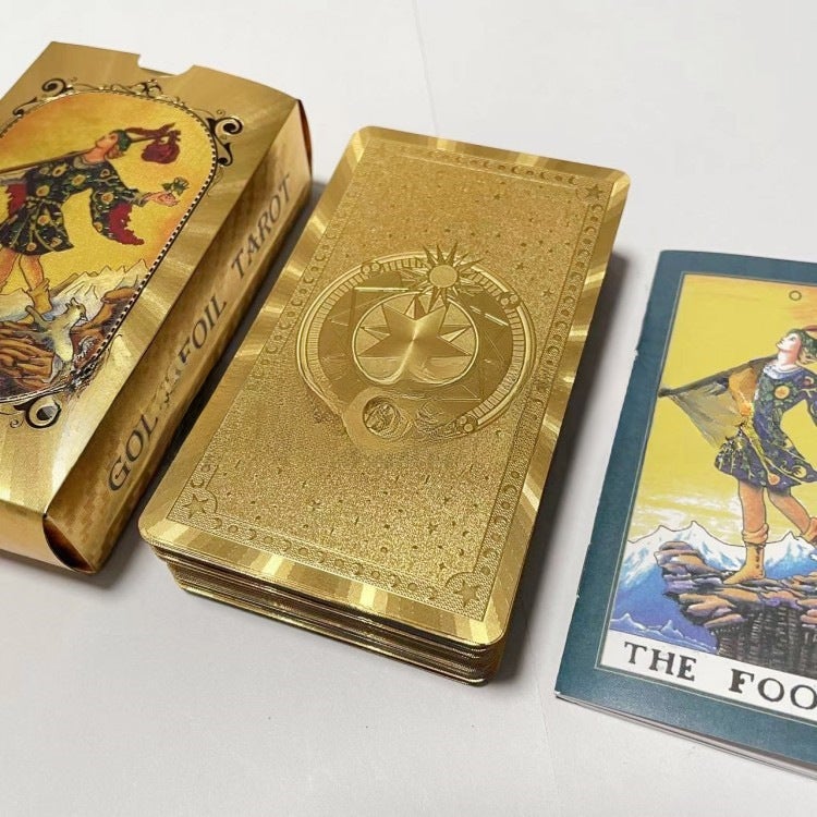 Gold Foil Tarot Cards Full Color Waterproof Tarot-Type C - Image 1