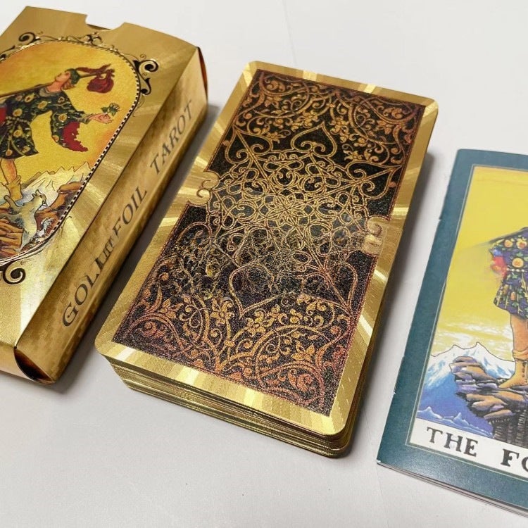 Gold Foil Tarot Cards Full Color Waterproof Tarot-Type C - Image 5