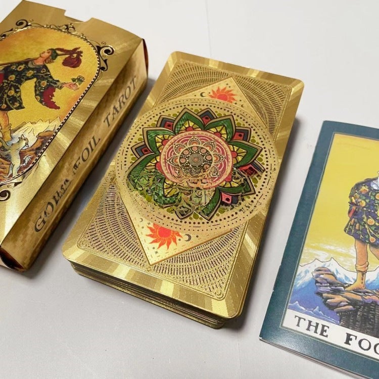 Gold Foil Tarot Cards Full Color Waterproof Tarot-Type C - Image 3