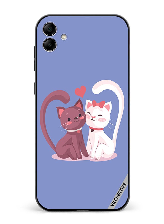 VR CREATIVE Protective Case Cover For Samsung Galaxy A04 Love Cat Design Multicolour - Image 1