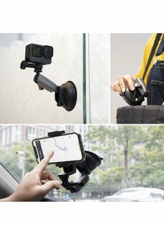Y&D Aluminum Alloy Suction Cup Mount for G' Hero, In-sta360, Osmo Action, Nikon , and Other Action Camera, 360° Rotation Heavy Duty with 1/4 Thread  - Image 4